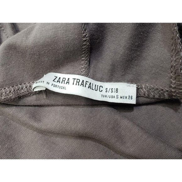 Zara Trafaluc Womens Dress Low Back Beach Sleeveless Drawstring Grey Size S/S18 - Picture 5 of 10